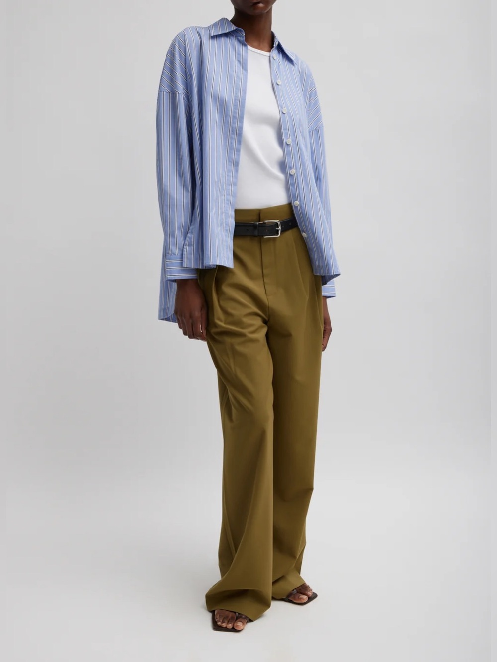 Striped Shirting Gabe Oversized Shirt